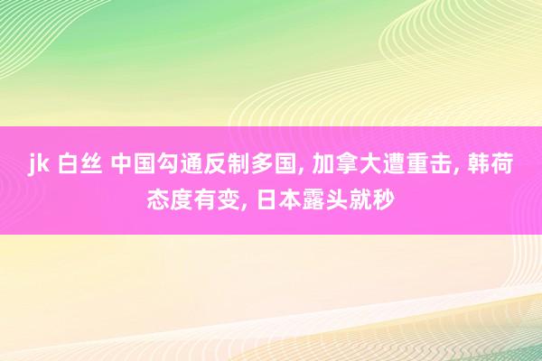 jk 白丝 中国勾通反制多国， 加拿大遭重击， 韩荷态度有变， 日本露头就秒
